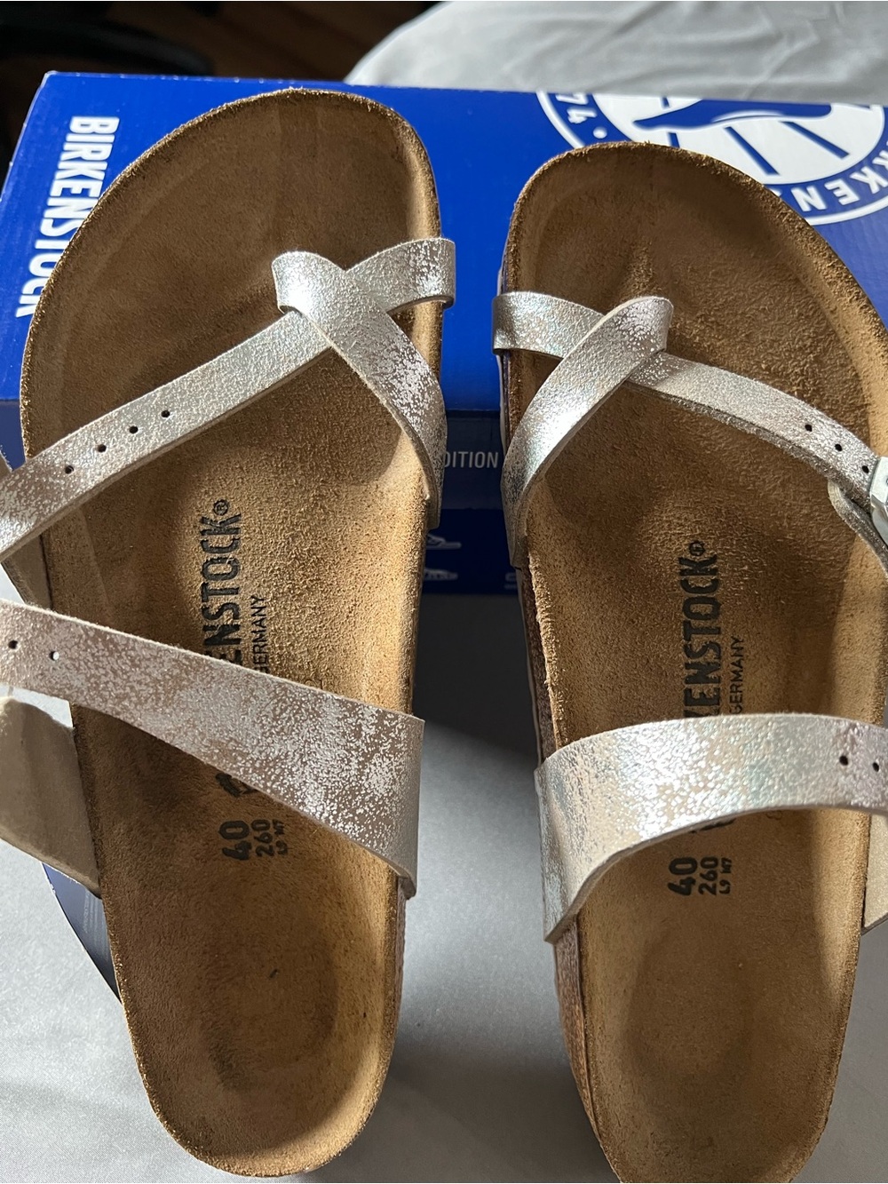 Birkenstock Mayari Metallic Silver